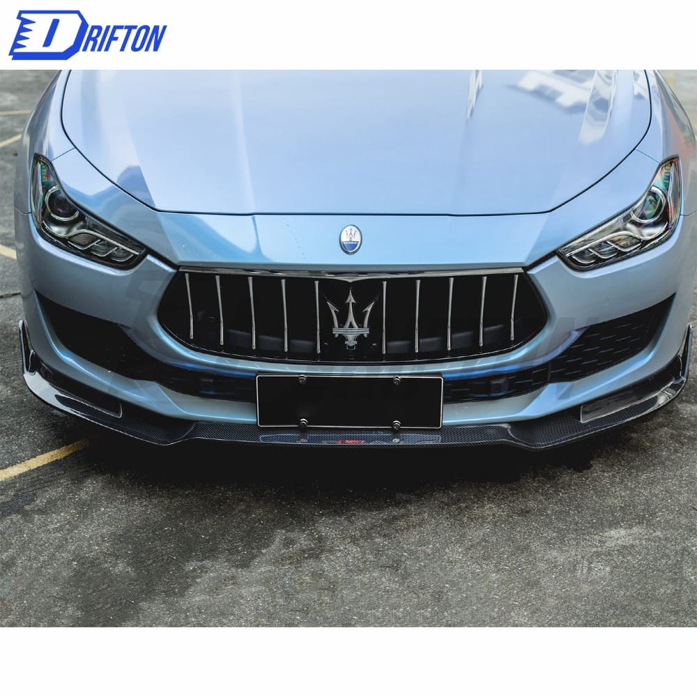 CMST Style Carbon Fiber Front Lip For Maserati Ghibli 2018-2021