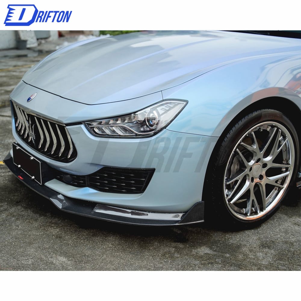 CMST Style Carbon Fiber Front Lip For Maserati Ghibli 2018-2021