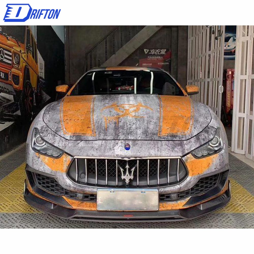 CMST Style Carbon Fiber Front Lip For Maserati Ghibli 2018-2021