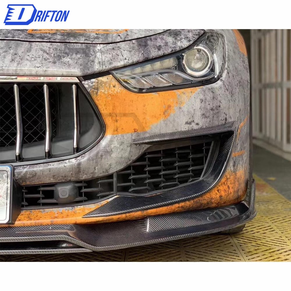 CMST Style Carbon Fiber Front Lip For Maserati Ghibli 2018-2021