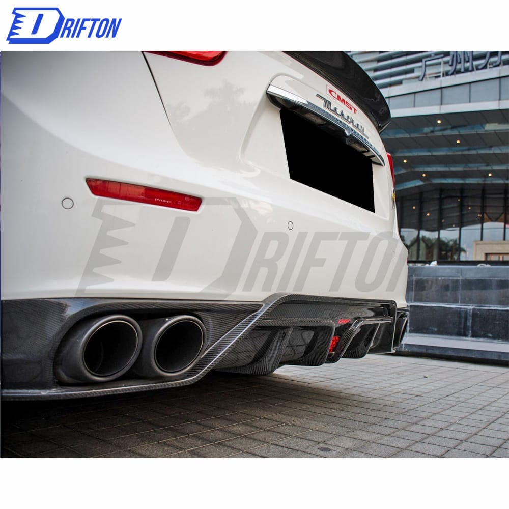 CMST Style Carbon Fiber Rear Diffuser For Maserati Ghibli 2014-2017