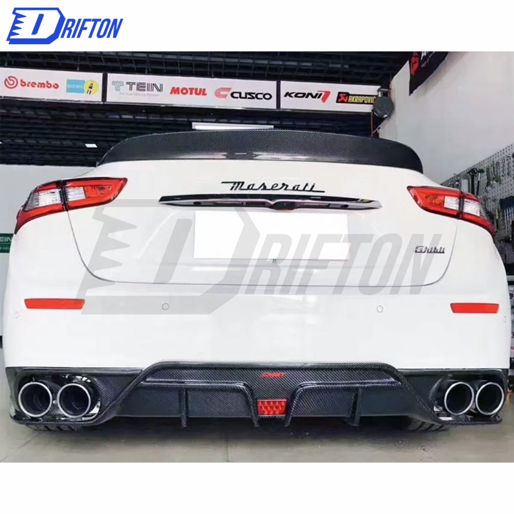 CMST Style Carbon Fiber Rear Diffuser For Maserati Ghibli 2014-2017