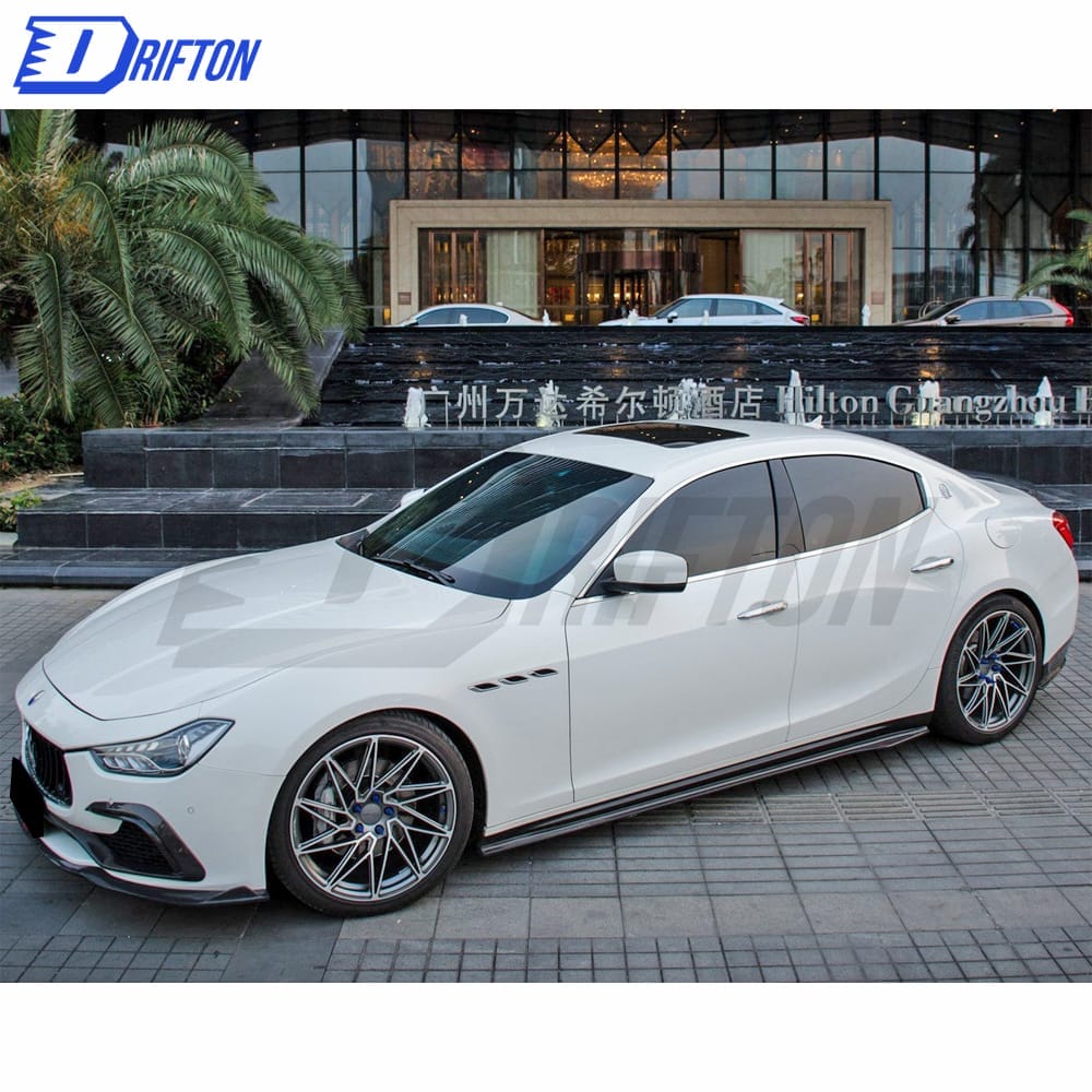 CMST Style Carbon Fiber Side Skirt For Maserati Ghibli 2014-2017