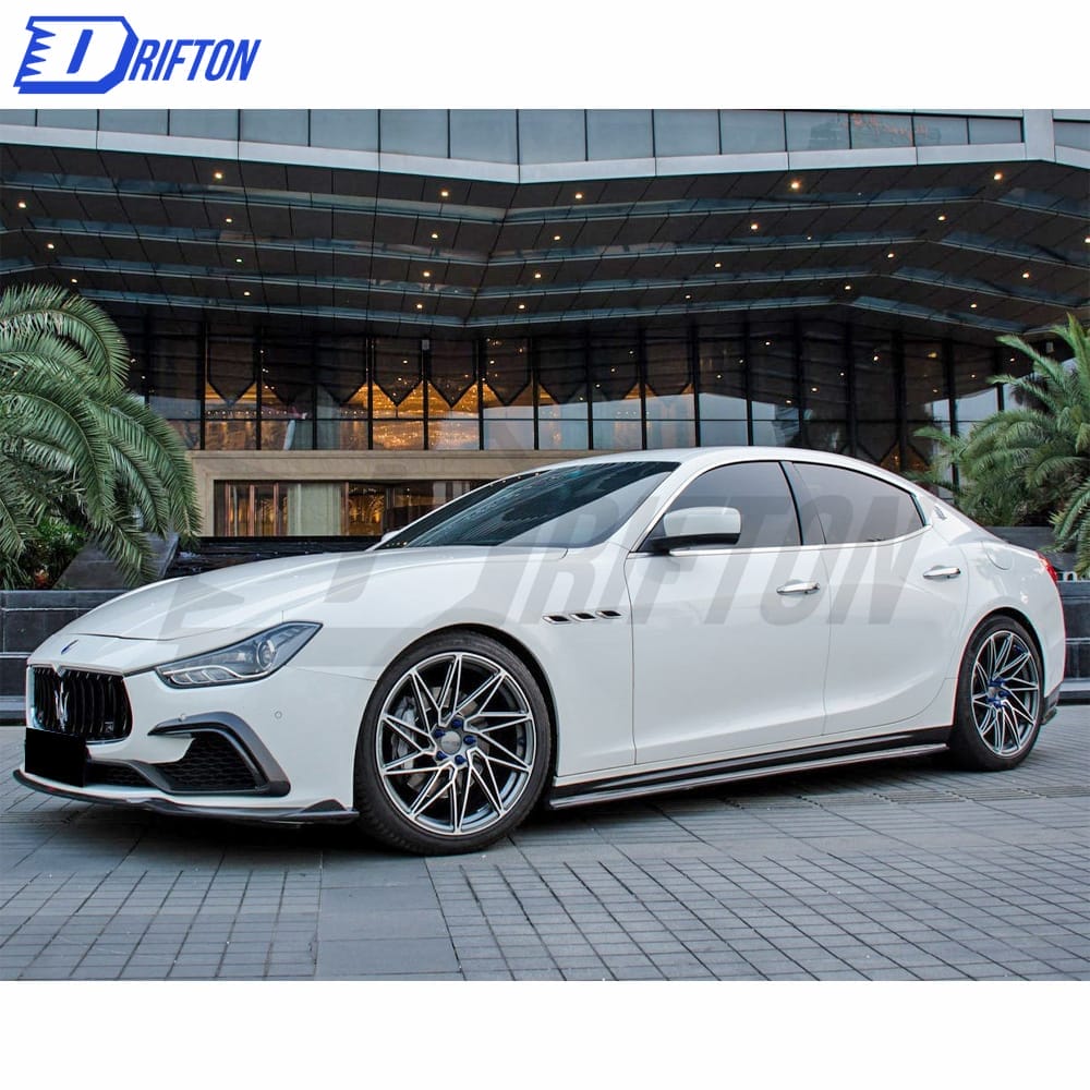 CMST Style Carbon Fiber Side Skirt For Maserati Ghibli 2014-2017