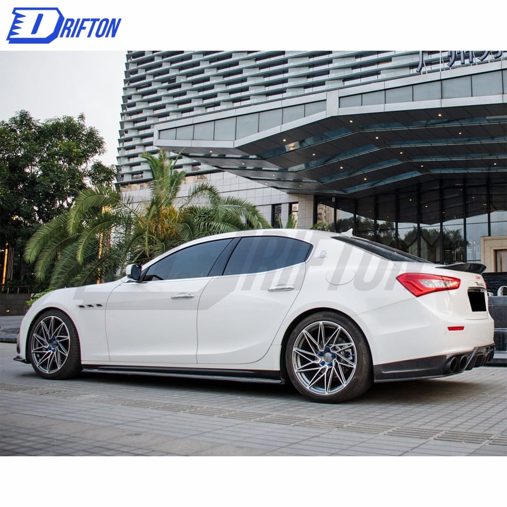 CMST Style Carbon Fiber Side Skirt For Maserati Ghibli 2014-2017