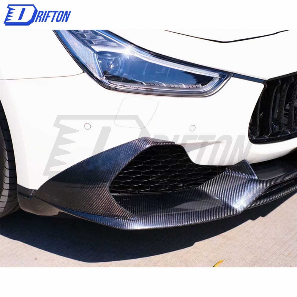 Paktechz Style Carbon Fiber Front Lip For Maserati Ghibli 2014-2017