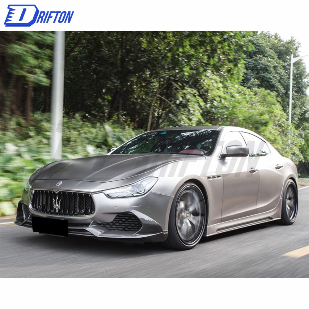 Paktechz Style Carbon Fiber Front Lip For Maserati Ghibli 2014-2017