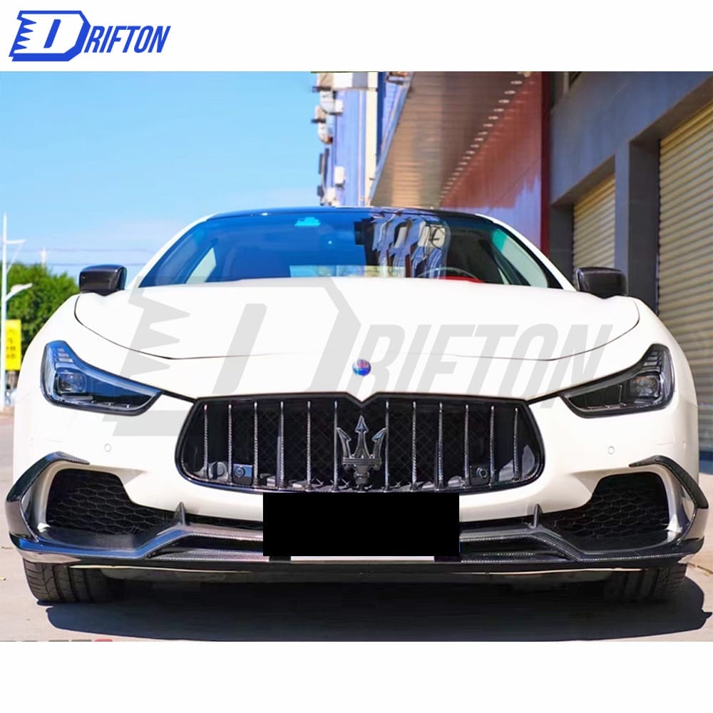 Paktechz Style Carbon Fiber Front Lip For Maserati Ghibli 2014-2017