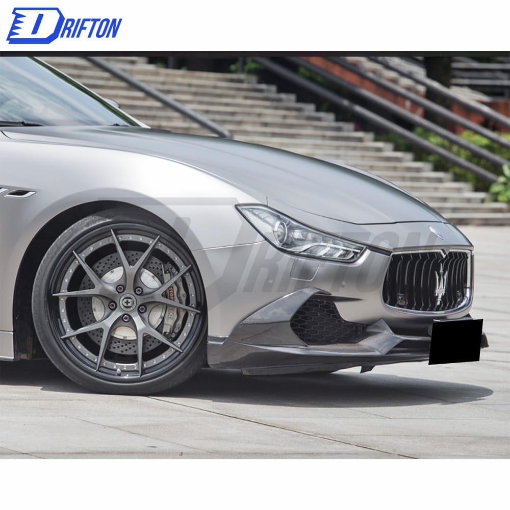 Paktechz Style Carbon Fiber Front Lip For Maserati Ghibli 2014-2017
