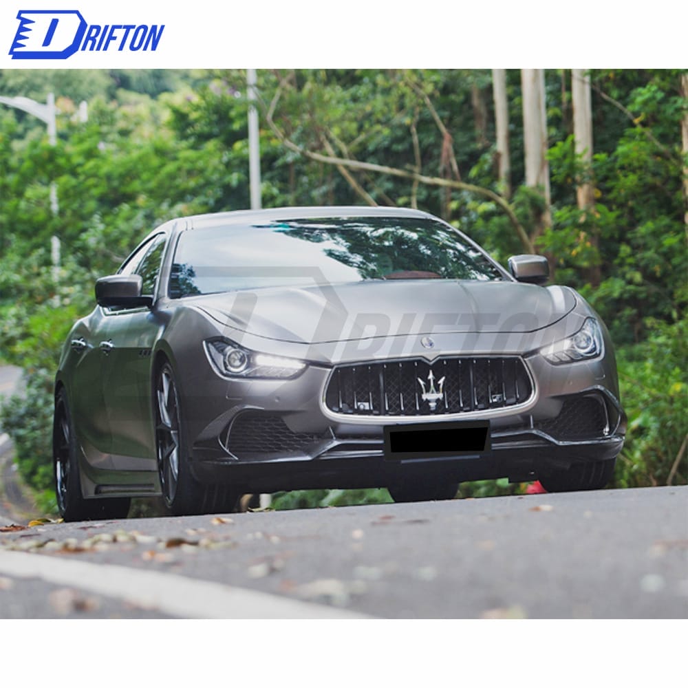 Paktechz Style Carbon Fiber Front Lip For Maserati Ghibli 2014-2017