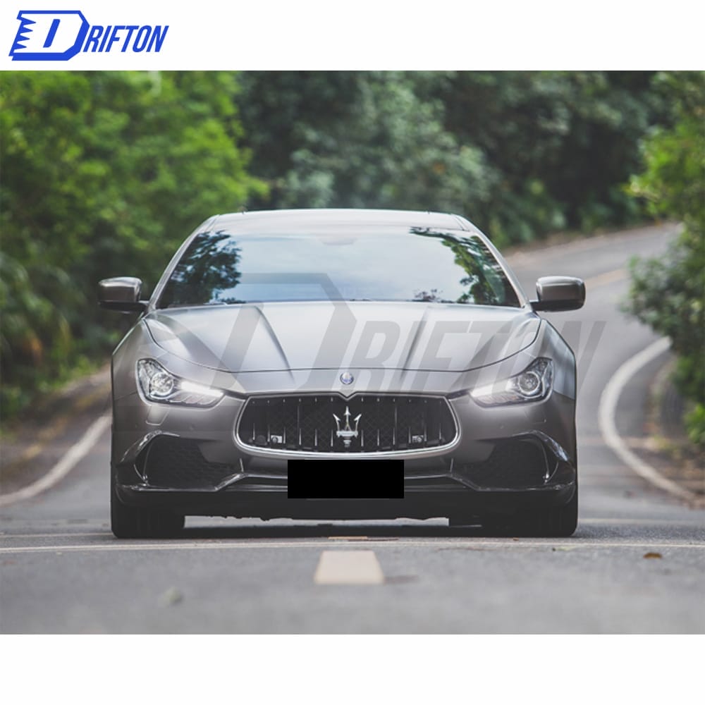Paktechz Style Carbon Fiber Front Lip For Maserati Ghibli 2014-2017