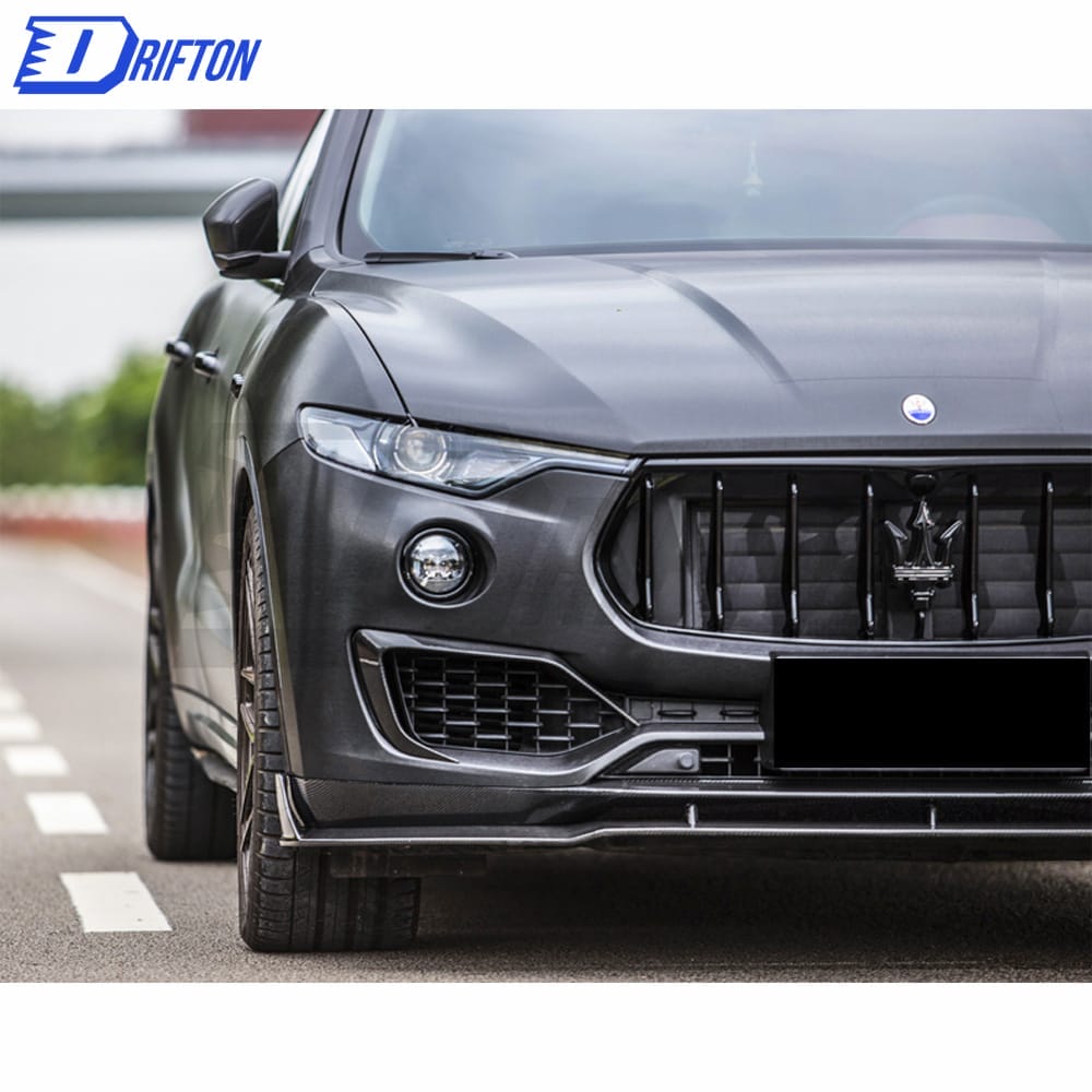 PakTechz Style Carbon Fiber Upper Front Lip For Maserati Levante 2016-2020