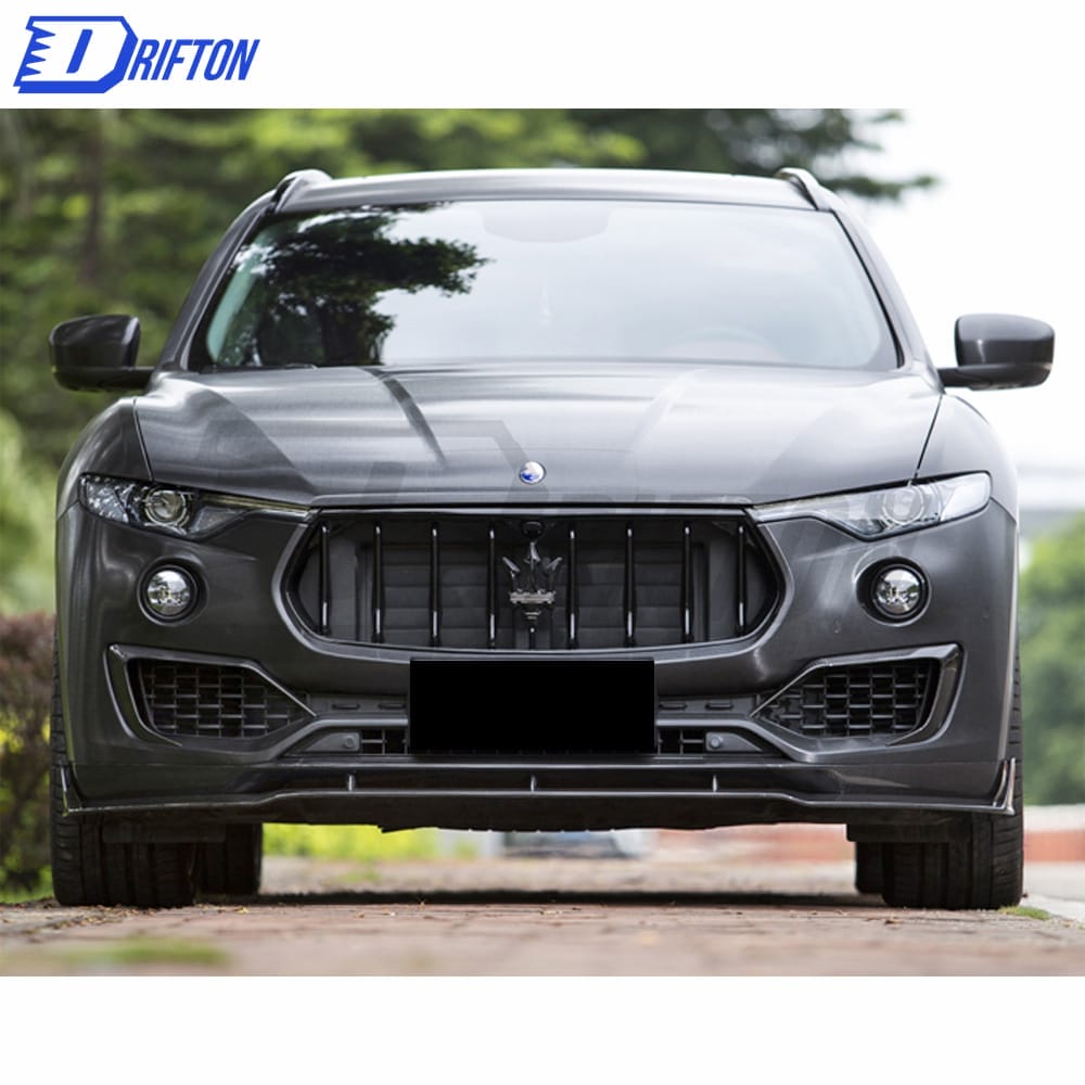 PakTechz Style Carbon Fiber Upper Front Lip For Maserati Levante 2016-2020