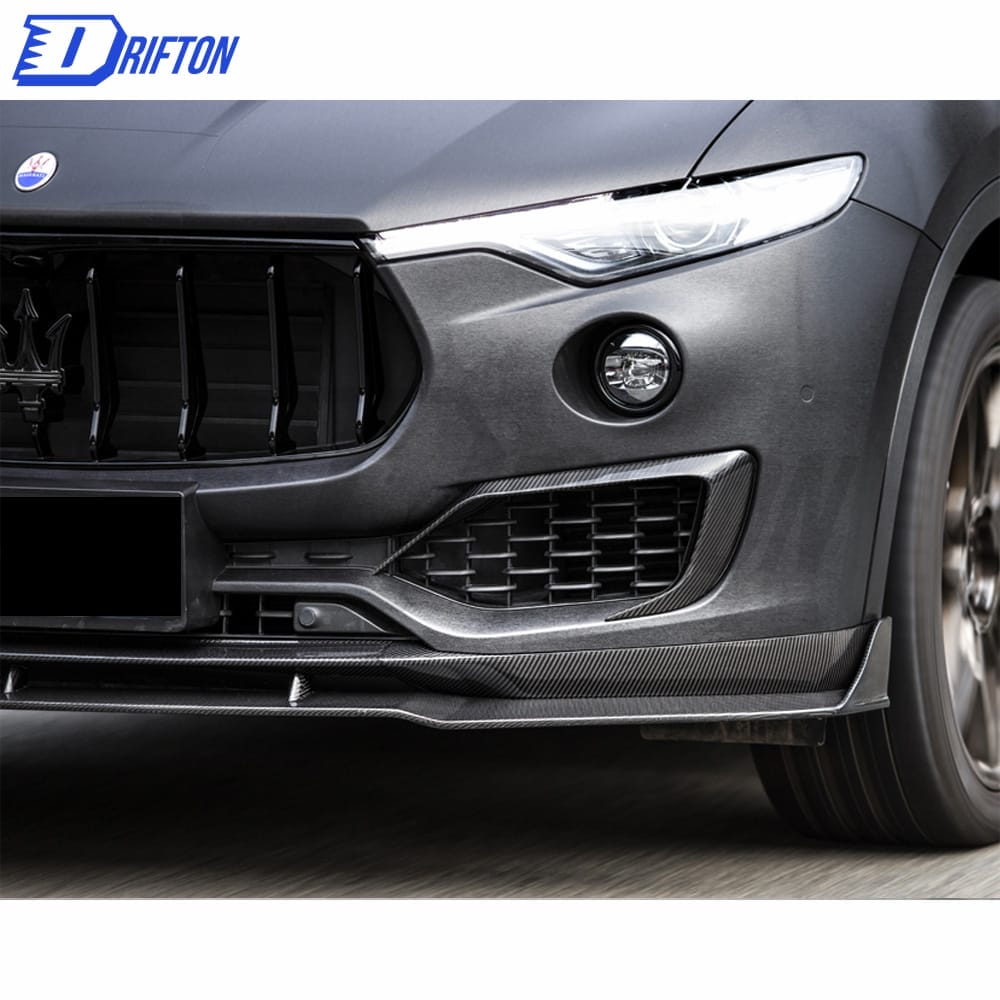 PakTechz Style Carbon Fiber Upper Front Lip For Maserati Levante 2016-2020