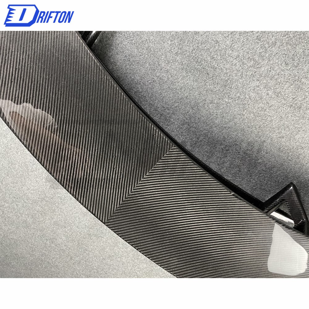 Black Series Style Dry Carbon Fiber Rear Spoiler (with LED) For Mercedes-Benz AMG GT GTS GTC GTR 2015-2019
