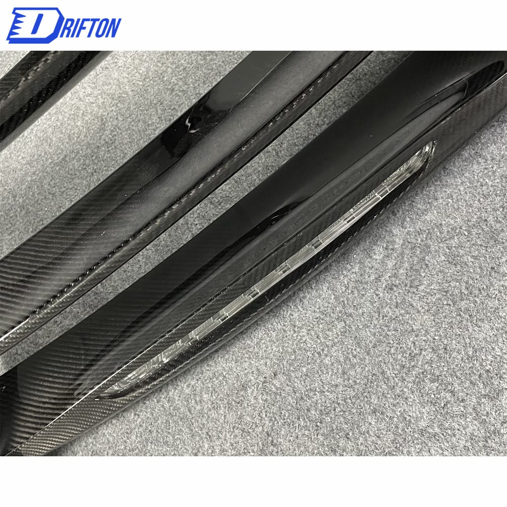 Black Series Style Dry Carbon Fiber Rear Spoiler (with LED) For Mercedes-Benz AMG GT GTS GTC GTR 2015-2019