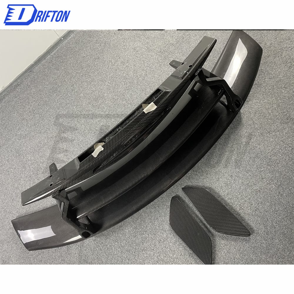 Black Series Style Dry Carbon Fiber Rear Spoiler (with LED) For Mercedes-Benz AMG GT GTS GTC GTR 2015-2019