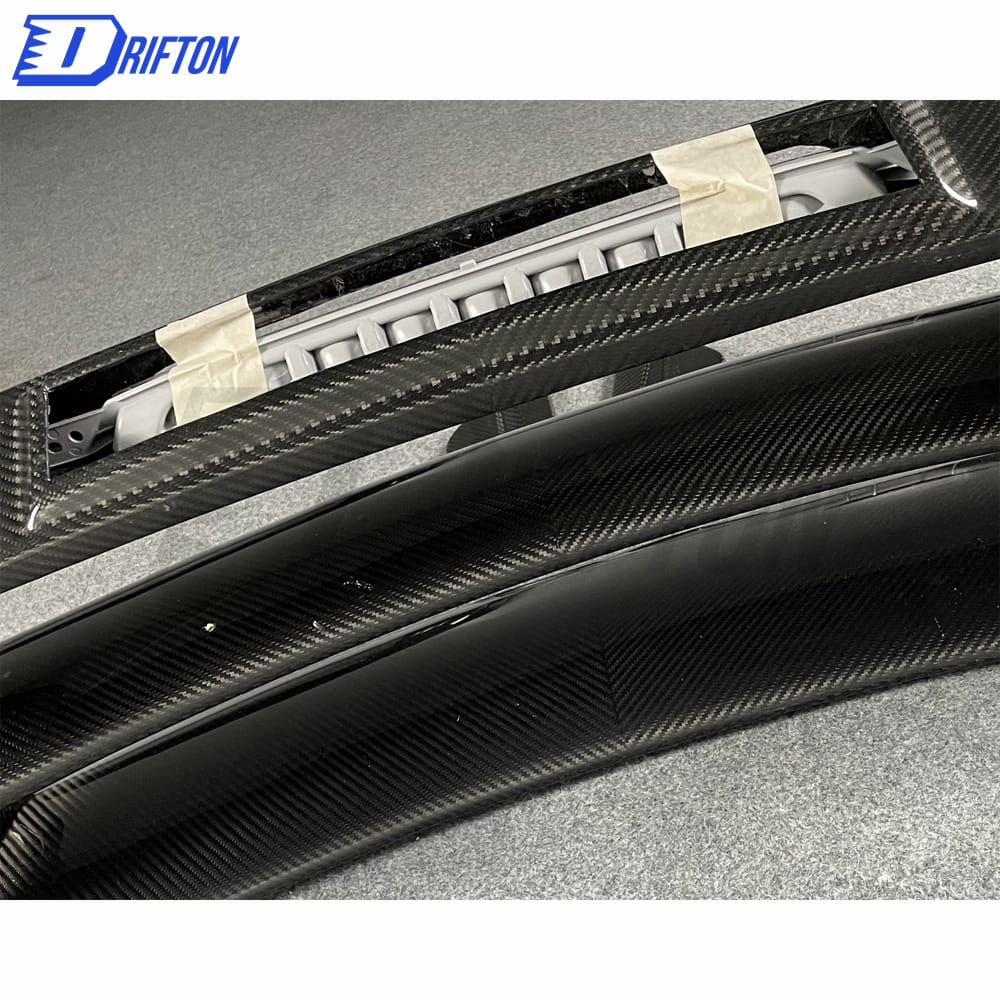 Black Series Style Dry Carbon Fiber Rear Spoiler (with LED) For Mercedes-Benz AMG GT GTS GTC GTR 2015-2019