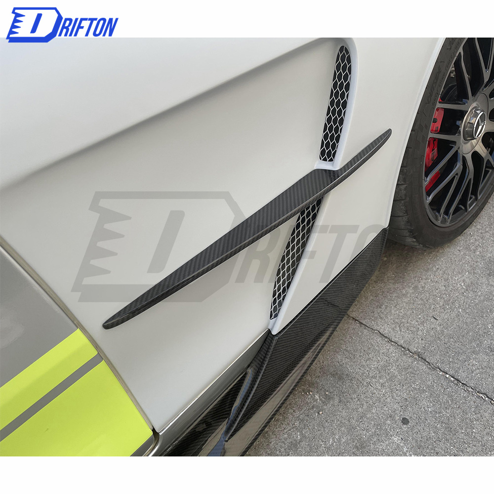 Black Series Style Dry Carbon Fiber Side Skirt For Mercedes-Benz AMG GT GTS GTC GTR 2015-2019