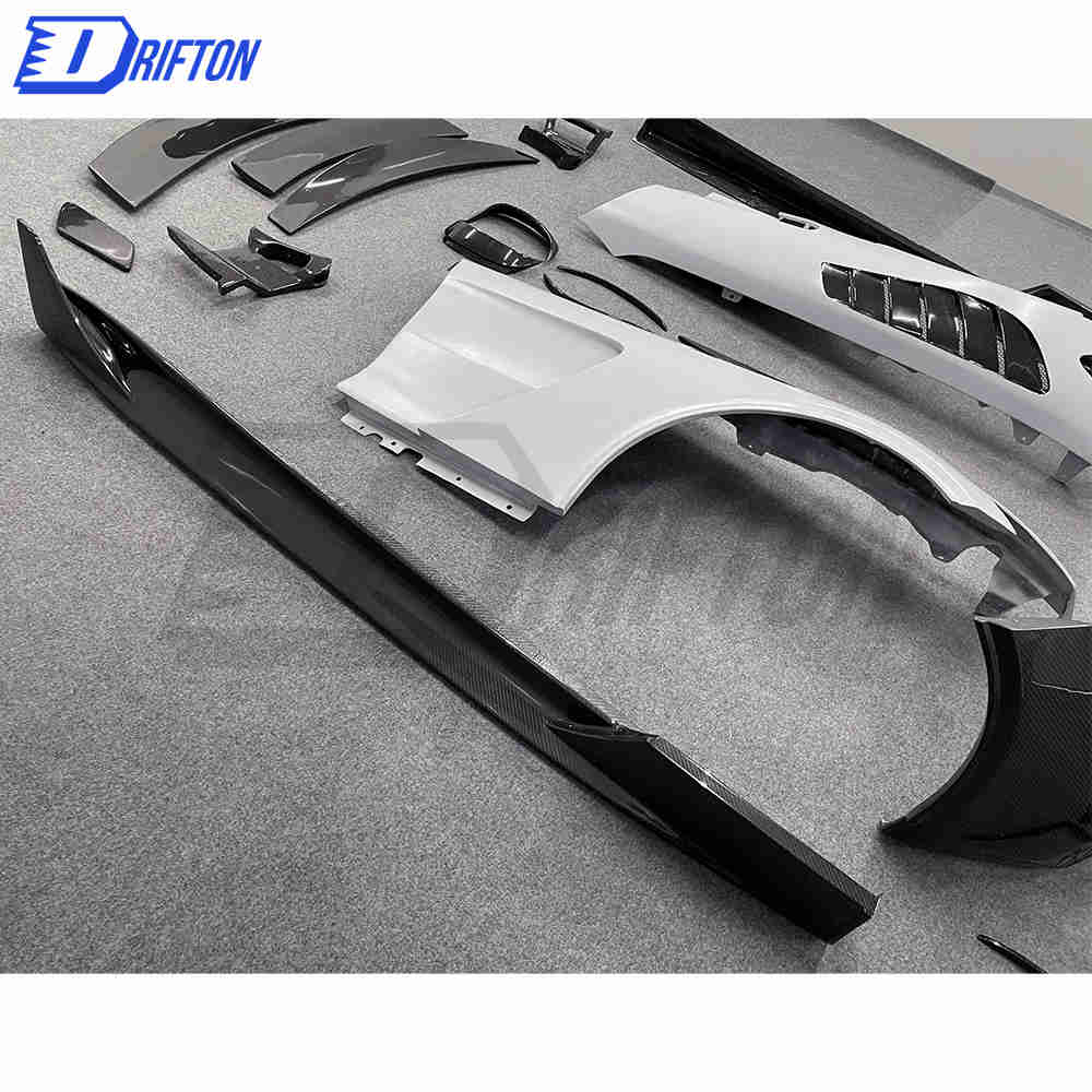 Black Series Style Half Dry Carbon Fiber Body Kit For Mercedes-Benz AMG GT GTS GTC GTR 2015-2019
