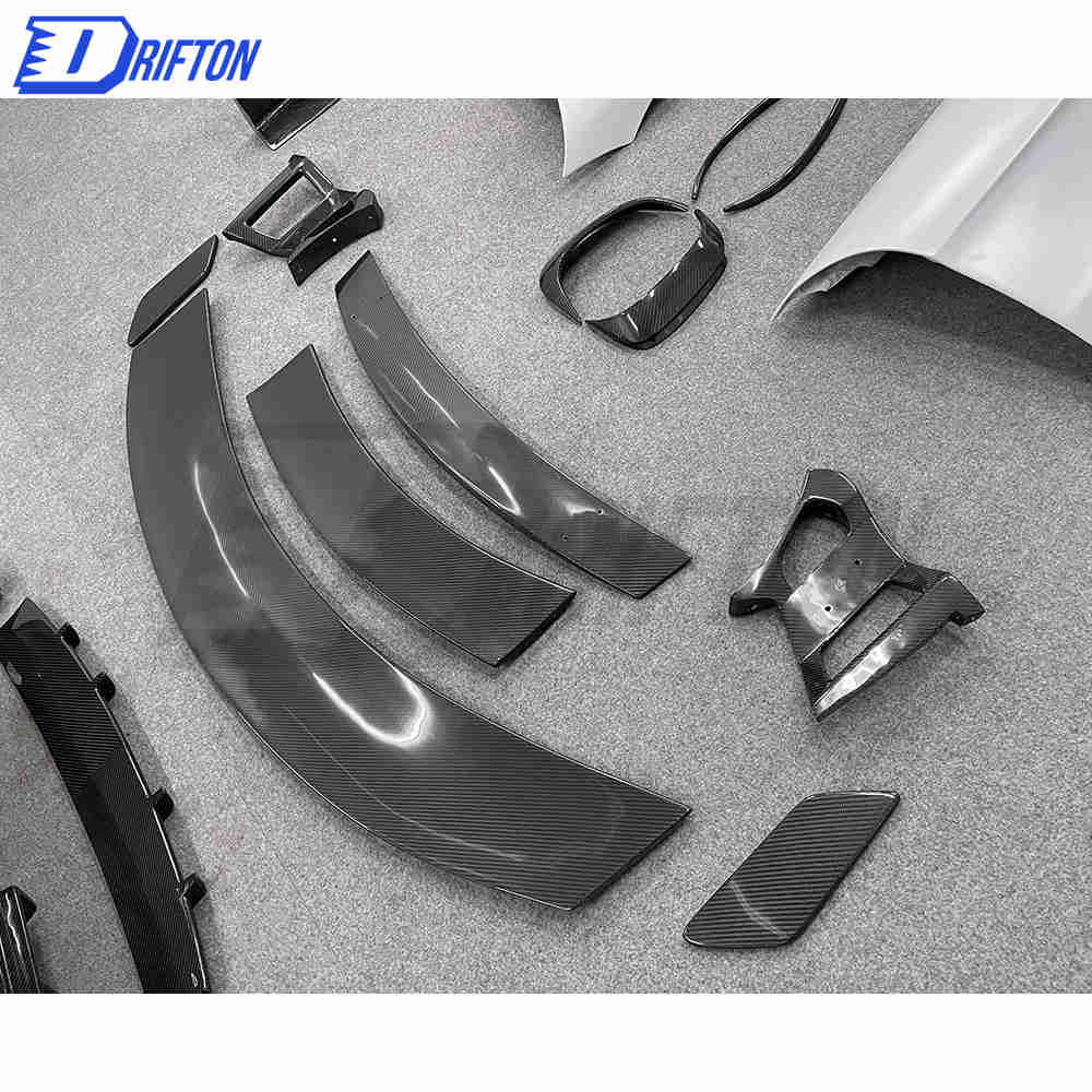 Black Series Style Half Dry Carbon Fiber Body Kit For Mercedes-Benz AMG GT GTS GTC GTR 2015-2019