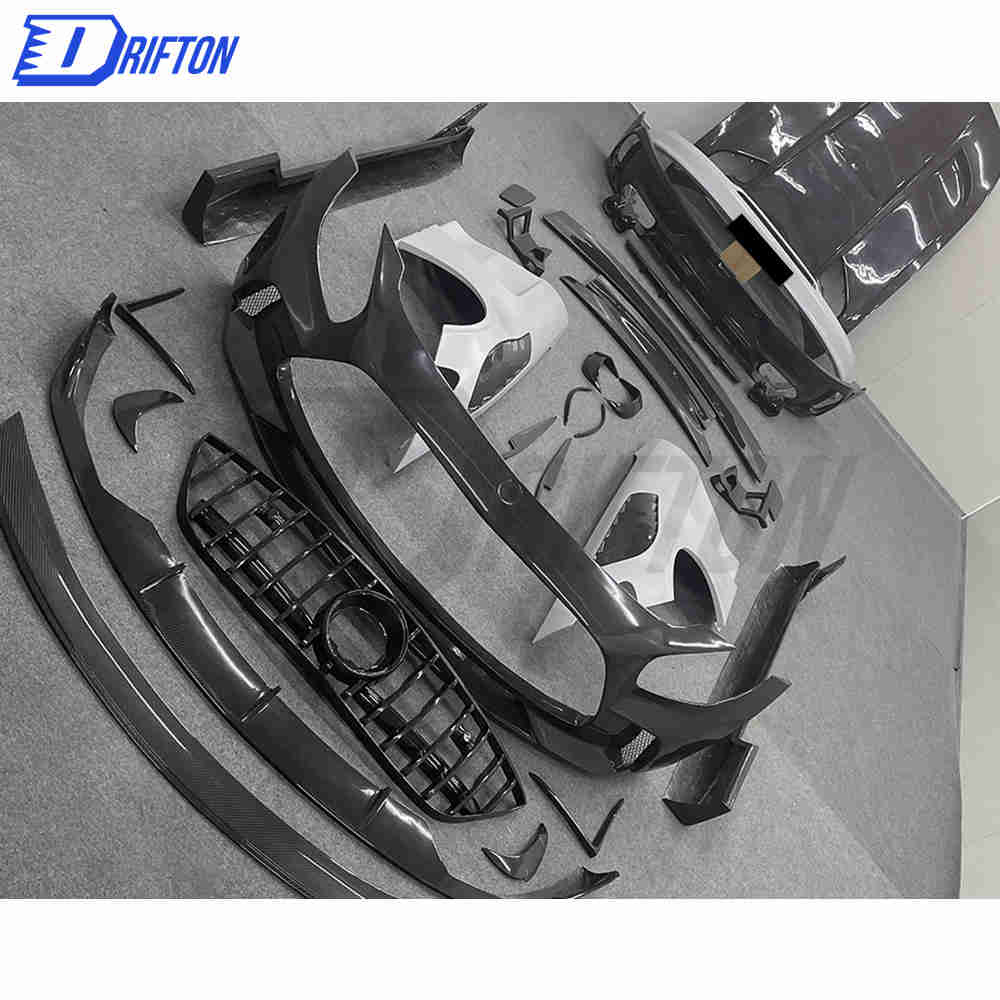 Black Series Style Half Dry Carbon Fiber Body Kit For Mercedes-Benz AMG GT GTS GTC GTR 2015-2019