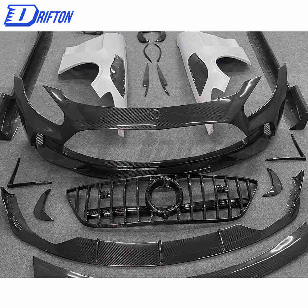 Black Series Style Half Dry Carbon Fiber Body Kit For Mercedes-Benz AMG GT GTS GTC GTR 2015-2019