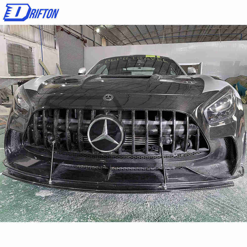 Black Series Style Half Dry Carbon Fiber Body Kit For Mercedes-Benz AMG GT GTS GTC GTR 2015-2019