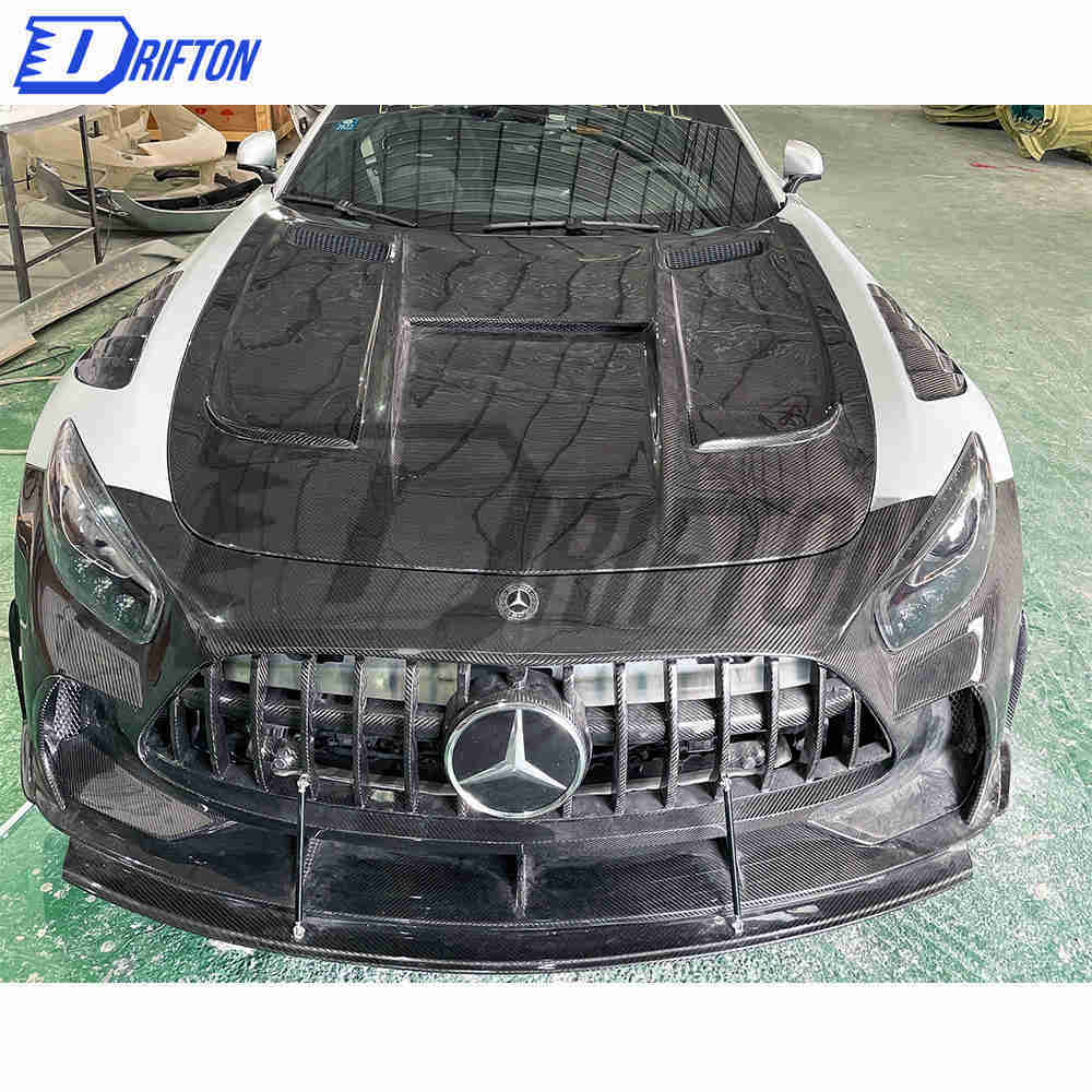Black Series Style Half Dry Carbon Fiber Body Kit For Mercedes-Benz AMG GT GTS GTC GTR 2015-2019