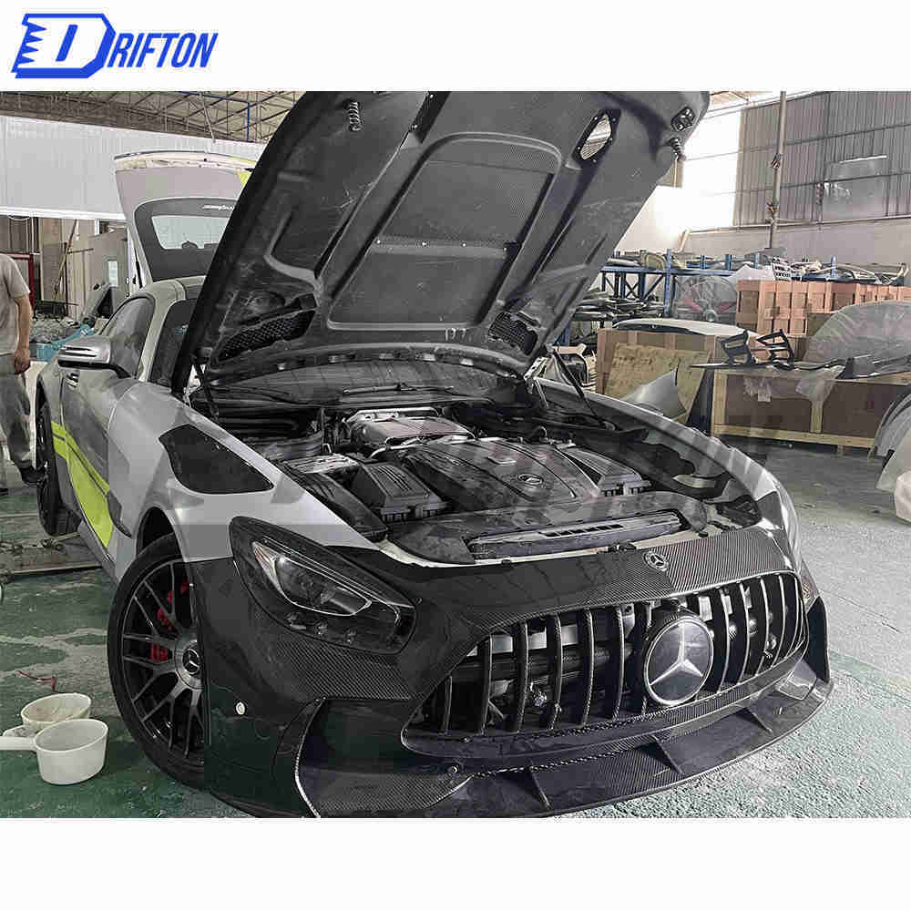 Black Series Style Half Dry Carbon Fiber Body Kit For Mercedes-Benz AMG GT GTS GTC GTR 2015-2019
