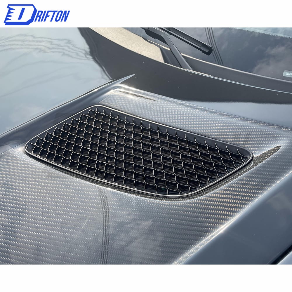 Black Series Style Half Dry Carbon Fiber Hood For Mercedes-Benz AMG GT GTS GTC GTR 2015-2019