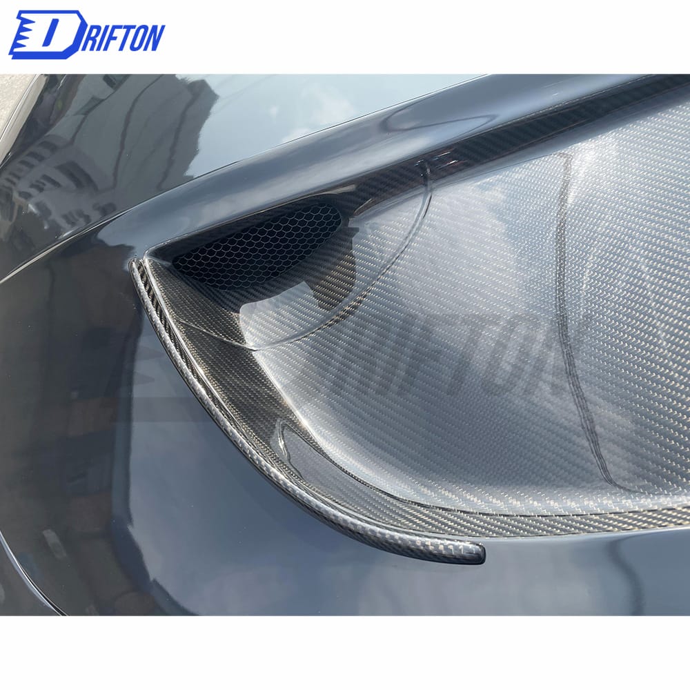 Black Series Style Half Dry Carbon Fiber Hood For Mercedes-Benz AMG GT GTS GTC GTR 2015-2019