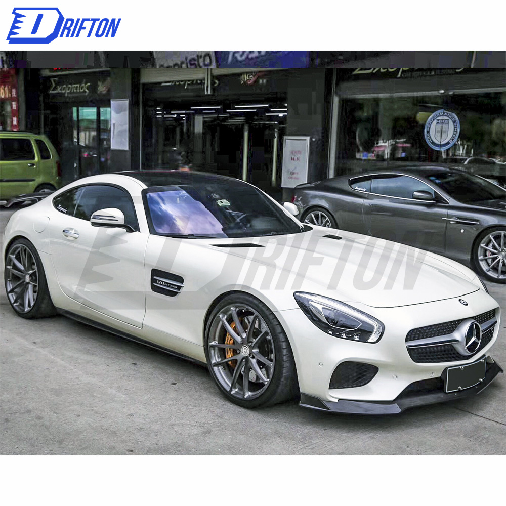 Paktechz V2 Style Carbon Fiber Side Skirt For Mercedes-Benz AMG GT GTS 2015-2016