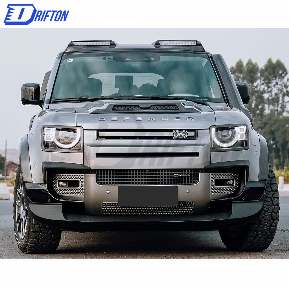 Front Bumper Vent Cover Carbon Fiber For Land Rover Defender