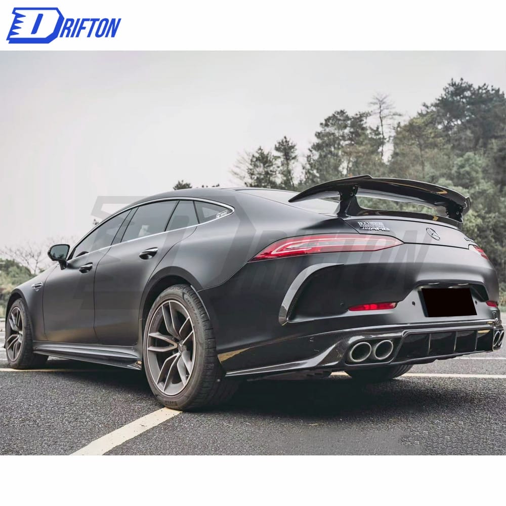Paktechz Style Dry Carbon Fiber Side Skirt For Mercedes Benz AMG GT53 2019-2022