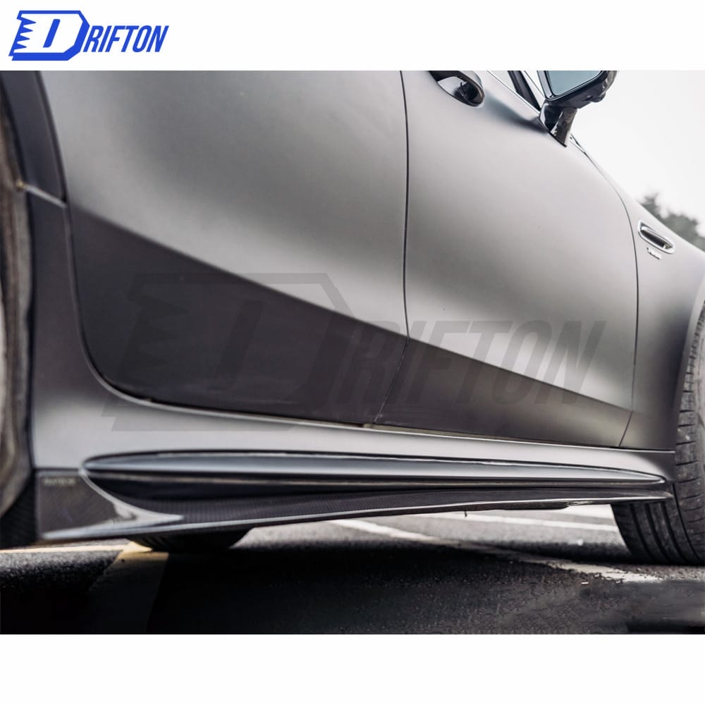 Paktechz Style Dry Carbon Fiber Side Skirt For Mercedes Benz AMG GT53 2019-2022