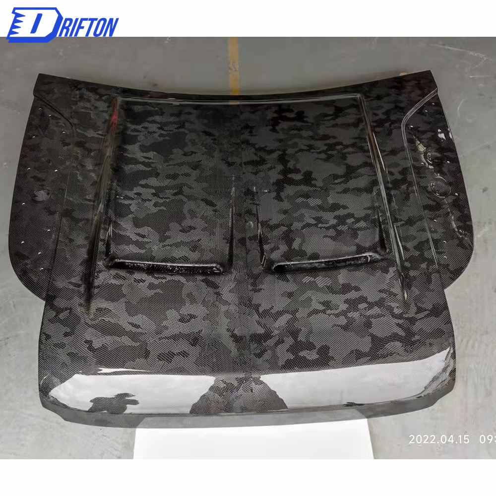 SVR Style Camo Weave Dry Carbon Fiber Hood For Land Rover Defender 2020-2021