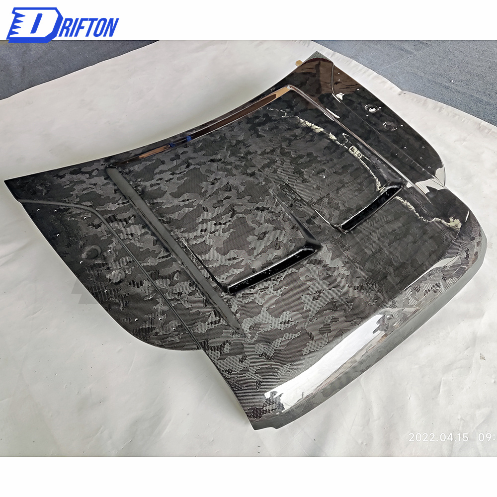 SVR Style Camo Weave Dry Carbon Fiber Hood For Land Rover Defender 2020-2021
