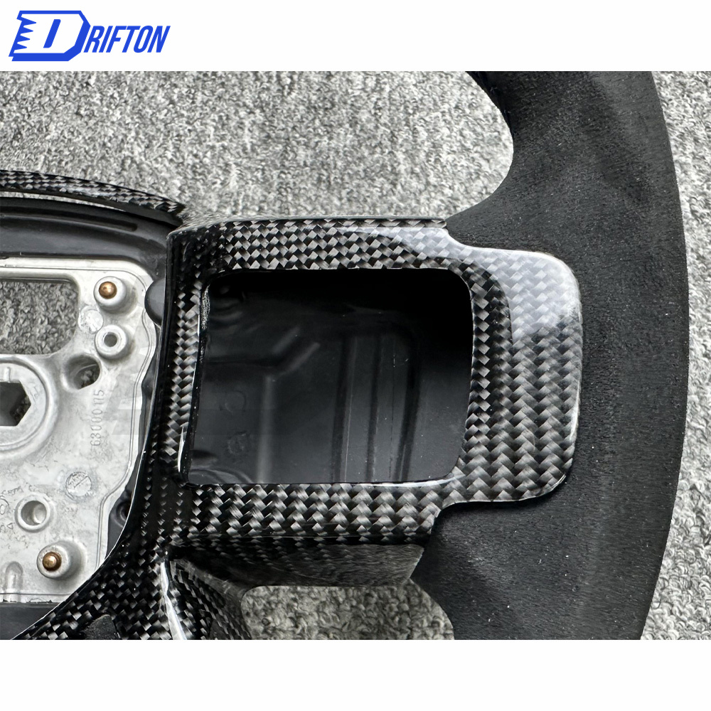 Customize Carbon Fiber & Alcantara With Center Trim Steering Wheel For Land Rover Defender 2020-2023