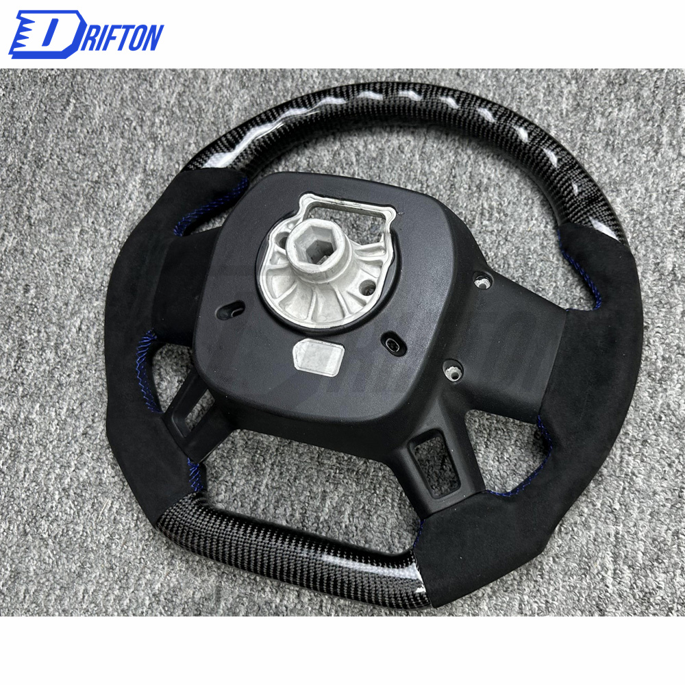 Customize Carbon Fiber & Alcantara With Center Trim Steering Wheel For Land Rover Defender 2020-2023