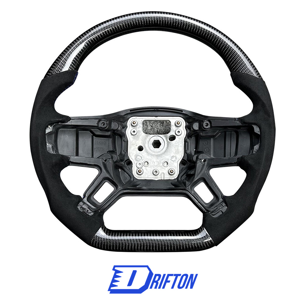 Customize Carbon Fiber & Alcantara With Center Trim Steering Wheel For Land Rover Defender 2020-2023
