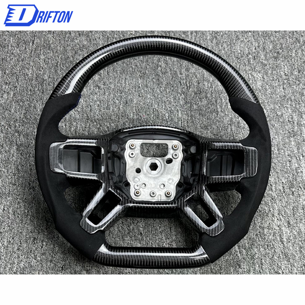 Customize Carbon Fiber & Alcantara With Center Trim Steering Wheel For Land Rover Defender 2020-2023