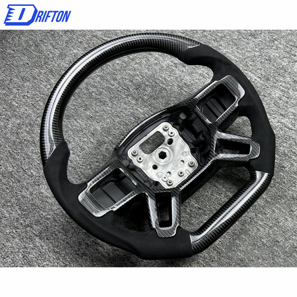 Customize Carbon Fiber & Alcantara With Center Trim Steering Wheel For Land Rover Defender 2020-2023