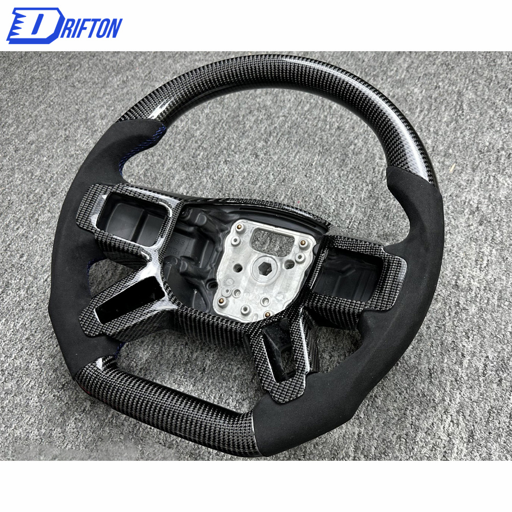 Customize Carbon Fiber & Alcantara With Center Trim Steering Wheel For Land Rover Defender 2020-2023