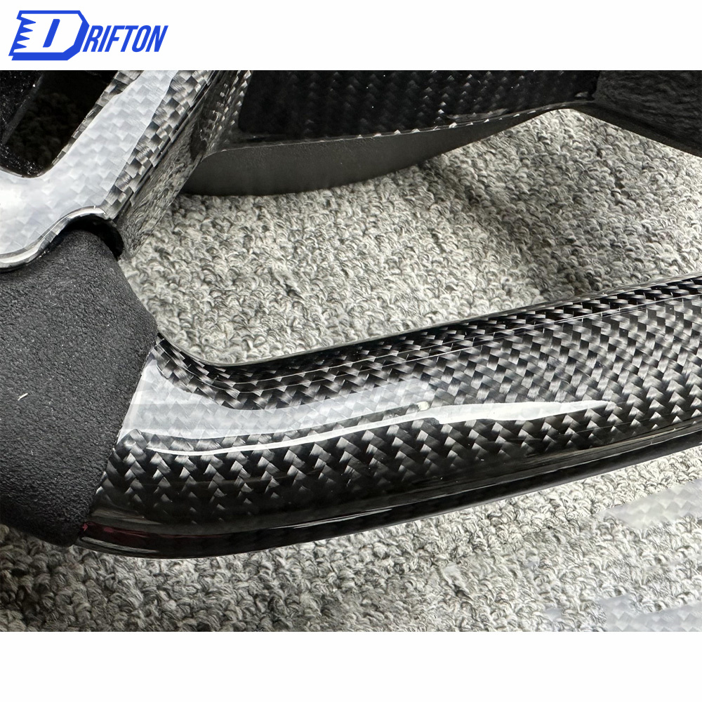 Customize Carbon Fiber & Alcantara With Center Trim Steering Wheel For Land Rover Defender 2020-2023