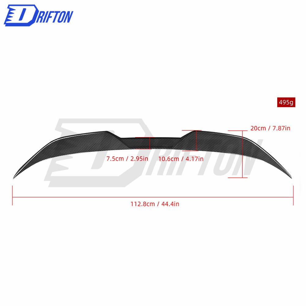 MP Style Dry Carbon Fiber Trunk Spoiler For BMW G87 M2 G42 2023-Present