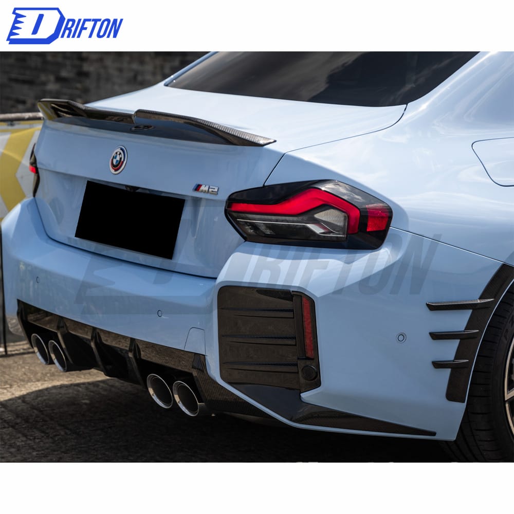 OEM Style Dry Carbon Fiber Rear Diffuser (LR Tips) For BMW G87 M2 2023-Present