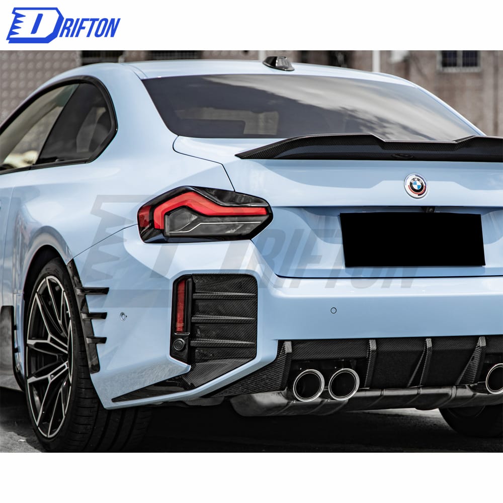OEM Style Dry Carbon Fiber Rear Diffuser (LR Tips) For BMW G87 M2 2023-Present