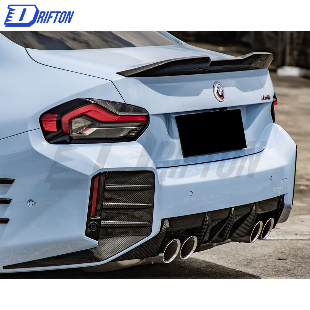 OEM Style Dry Carbon Fiber Rear Diffuser (LR Tips) For BMW G87 M2 2023-Present