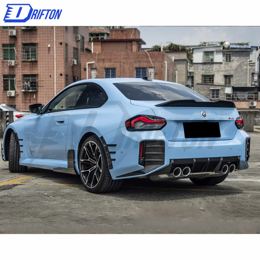 OEM Style Dry Carbon Fiber Rear Diffuser (LR Tips) For BMW G87 M2 2023-Present